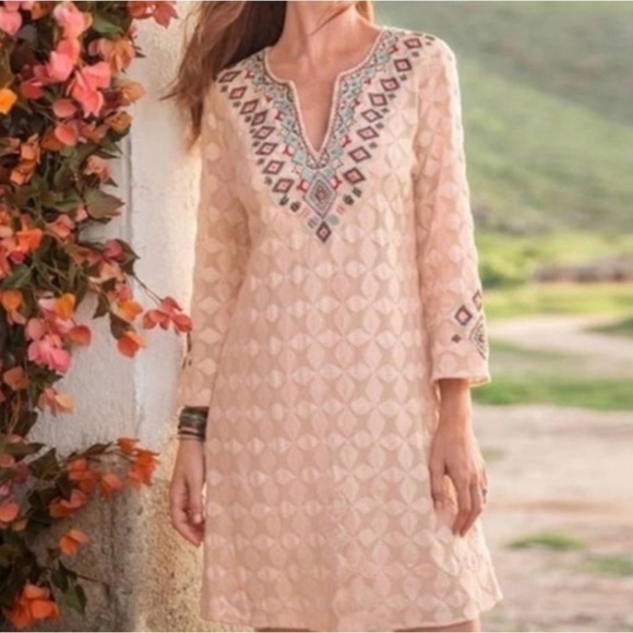 SUNDANCE Global‎ Embrace Chemise Beaded Dress SIZE SMALL - Picture 1 of 8